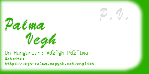 palma vegh business card